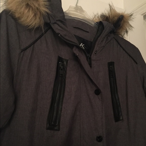 Beautiful Charcoal Grey Winter Coat - Picture 3 of 5